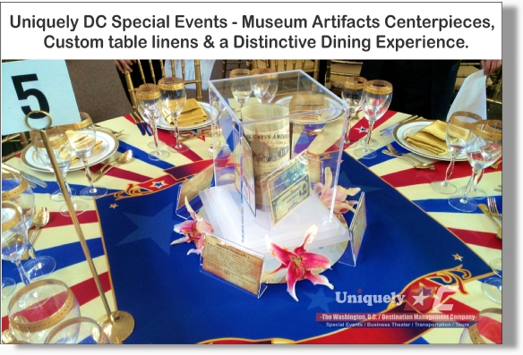 Uniquely DC Stunning Museum Centerpieces available for your special events in Washington DC, Baltimore, Maryland, and throught the DMV.